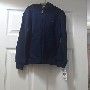 Polo Ralph Lauren Boys Navy Full Zip Hoodie